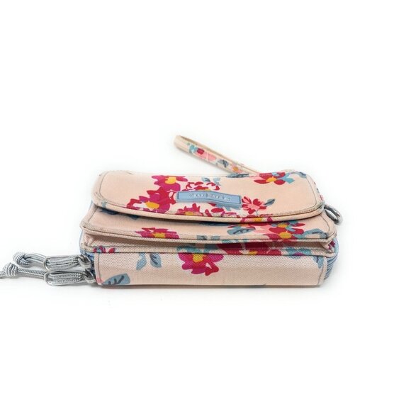 Vera Bradley RFID All in One Wristlet Wallet Tossed Posies Pink - Picture 4 of 5